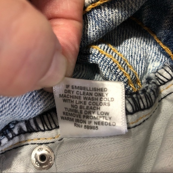 CARMAR Embroidered Diamond Cutoff Jean Shorts - Picture 8 of 8